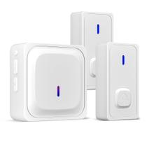 Timbre inalámbrico BN-LINK con 2 botones, resistente al agua y alcance de 305 metros Timbre inalámbrico BN-LINK con 2 botones, resistente al agua y alcance de 305 metros
