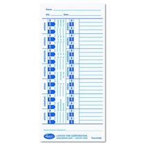 Time Card Lathem Time Universal E100 White, pacote com 100 Time Card Lathem Time Universal E100 White, pacote com 100