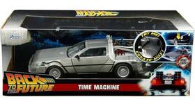 Time Machine Parte 1: Carro Time Machine Com Luz 1:24 - Jada Toys