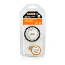 Timer Analógico 10A Bivolt com Intervalos de 15min e Fusível Externo Foxlux Timer Analógico 10A Bivolt com Intervalos de 15min e Fusível Externo Foxlux