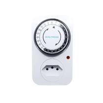 Timer Analógico Bivolt 10A 250V QTA01 Programável Qualitronix