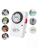 Timer Analógico de Tomada Bivolt 10A Skrw 24h Programável Timer Analógico de Tomada Bivolt 10A Skrw 24h Programável
