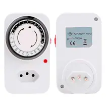 Timer Analógico para Tomada 127/220V 60Hz 10 Amperes EMPALUX Timer Analógico para Tomada 127/220V 60Hz 10 Amperes EMPALUX