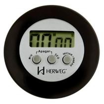 Timer cronômetro digital alarme sonoro imã de fixação e adaptador para ficar sobre mesa herweg preto Timer cronômetro digital alarme sonoro imã de fixação e adaptador para ficar sobre mesa herweg preto