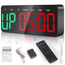 Timer de Academia Samshow Grande Digital 12 pol. 6 Modos com Alarme Alto