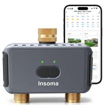 Timer de Água Insoma WiFi 2 Zonas Sprinkler Inteligente com APP Timer de Água Insoma WiFi 2 Zonas Sprinkler Inteligente com APP