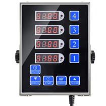 Timer de Cozinha Comercial YOOYIST 4 Canais Aço Inoxidável Timer de Cozinha Comercial YOOYIST 4 Canais Aço Inoxidável