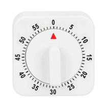 Timer De Cozinha Quadrado Branco, Alarme De Contagem Regressiva De 60 Minutos, Ferramentas De