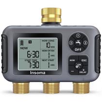 Timer de Irrigação Insoma 3 Zonas Externo IPX5 à Prova d'Água Timer de Irrigação Insoma 3 Zonas Externo IPX5 à Prova d'Água