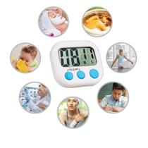 Timer Digital Cronômetro Imã Cozinha Despertador Alarme Refeição Academia Luta Treino