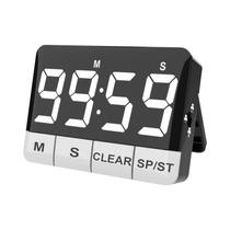 Timer Digital De Cozinha Com Display LED Grande, Timer Magnético De Contagem Regressiva E