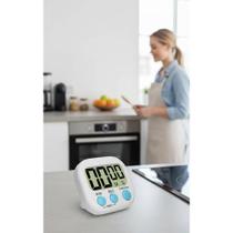 Timer Digital Imã Branco - Controle Tempo Essencial
