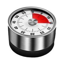 Timer Digital Manual Portátil De Aço Inoxidável Com Anel Magnético E Alarme Sonoro Para Cozinhar,
