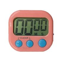 Timer Digital RH-118 Temporizador com Contagem Regressiva em Plástico com Ímã Magnético Rosa OEM Timer Digital RH-118 Temporizador com Contagem Regressiva em Plástico com Ímã Magnético Rosa OEM