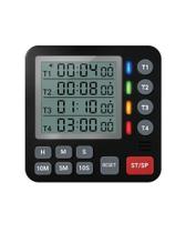 Timer Digital TPNEG 4 Canais Magnético Silencioso e Sonoro Timer Digital TPNEG 4 Canais Magnético Silencioso e Sonoro