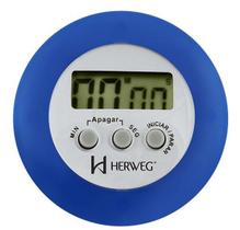 Timer Herweg 3308 011 Contagem Regressiva Alarme Sonoro Azul