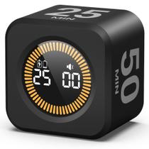 Timer KADAMS Cubo Pomodoro Visual LED Silencioso Preto