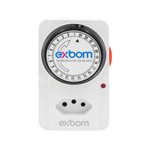 Timer Mecânico Analógico Temporizador De Tomadas 100/220v - Exbom Timer Mecânico Analógico Temporizador De Tomadas 100/220v - Exbom