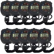 Timer Pgzsy Digital Sport Stopwatch, pacote com 10 unidades com alarme Timer Pgzsy Digital Sport Stopwatch, pacote com 10 unidades com alarme