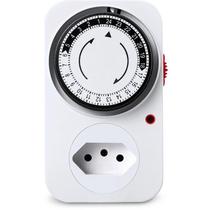 Timer Temporizador Analógico 10a 2p+t Com Aterramento Timer Temporizador Analógico 10a 2p+t Com Aterramento