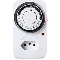 Timer Temporizador Analógico 10a 2p+t Com Aterramento Timer Temporizador Analógico 10a 2p+t Com Aterramento
