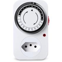 Timer Temporizador Analógico 10A 2P+T com Aterramento Timer Temporizador Analógico 10A 2P+T com Aterramento
