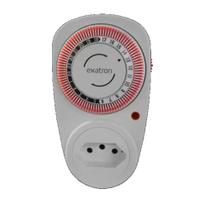 Timer Temporizador Analógico P/Tomada 10A - Bivolt - LETM4002 - Exatron