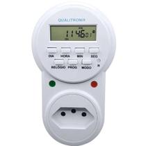 Timer Temporizador Digirtaal Programável Tomada Bivolt Qualitronix