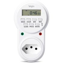 Timer Temporizador Digital 10A 2P+T com Programação Automática