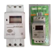 Timer Temporizador Digital Dhc-16a Para Trilho Din 20 Posição ON e 20 OFF - Elcon