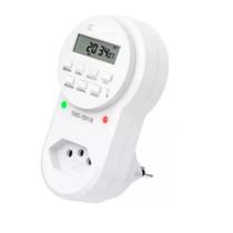 Timer Temporizador Digital Programável Biv C/ Plugue Tomada