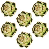 Timgle Decorativos 6 Peças Alcachofras Artificiais Grandes Verdes