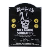 Tin Sign Dark Horse Deluxe Sin City Black Death Schnapps Tin Sign Dark Horse Deluxe Sin City Black Death Schnapps