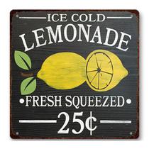 Tin Sign Vintage Ice Cold Lemonade Retro 30x30cm Ferro Tin Sign Vintage Ice Cold Lemonade Retro 30x30cm Ferro
