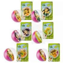 Tinker Bell Coleção 6 Mini Bolas Pula Pula Fadas Disney - DTC