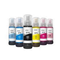 Tinta 574 T574 KIT Com 6 Cores compativel c L8050 L18050 completo