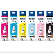 Tinta 673 kit completo para impressora fotografica L800, L805, L850, L810, L1800 - IMPORTADA