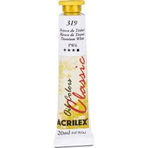 Tinta a óleo OIL Colors 20ML Branco Titânio - Caixa com 06 Tinta a óleo OIL Colors 20ML Branco Titânio - Caixa com 06