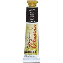 Tinta a oleo oil colors 20ml preto acrilex