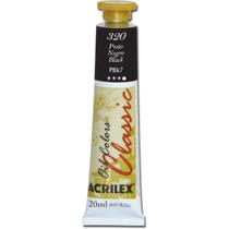 Tinta a Oleo para Telas Preto 20ML - Acrilex