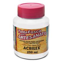 Tinta Acrilex Fosca Artes. 250 Ml 519 Branco
