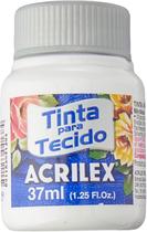 Tinta Acrilex Para Tecido 37ml Branco Fosco Resistente Água Tinta Acrilex Para Tecido 37ml Branco Fosco Resistente Água