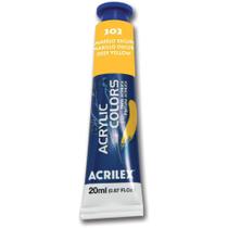 Tinta Acrílica 13123 20Ml Amarelo Escuro 302 Acrilex Tinta Acrílica 13123 20Ml Amarelo Escuro 302 Acrilex