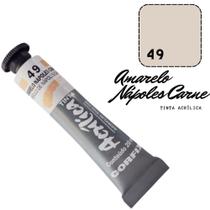 Tinta Acrílica 20ml 049 Amarelo Nápoles Carne Corfix