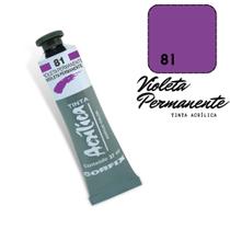 Tinta Acrílica 20ml 081 Violeta Permanente Corfix