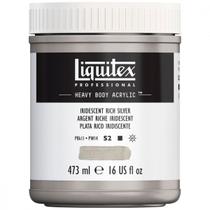 Tinta Acrílica 239 Iridescent Silver Liquitex Heavy Body 473