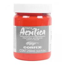 Tinta Acrílica 250ml G1 128 Vermelho Cádmio Claro Corfix