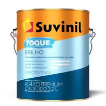 Tinta Acrílica 3,2 Litros Toque Brilho Base B2 - 50839906 - SUVINIL Tinta Acrílica 3,2 Litros Toque Brilho Base B2 - 50839906 - SUVINIL