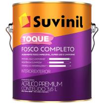 Tinta Acrílica 3,6 Litros Toque Fosco Completo Crômio - 50841602 - SUVINIL