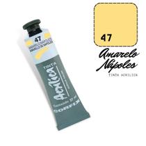 Tinta Acrílica 37ml 047 Amarelo Nápoles Corfix Tinta Acrílica 37ml 047 Amarelo Nápoles Corfix
